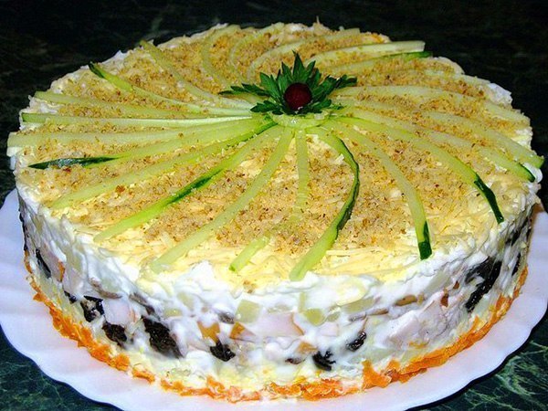 Рецепты слоеные салаты без курицы
