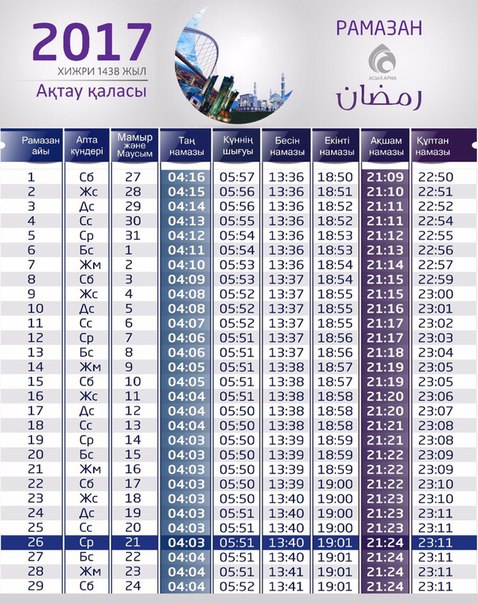 Когда начинается ораза айт 2018 Когда начинается ораза айт 2018