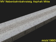 MV Nebenbahnbahnsteig Asphalt Mitte