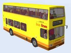 Bus AlexRH London Buslines drivable