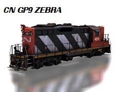 CN GP9 zebra (high weathered)