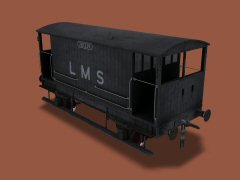 PLL LMS 20T Brake Van 287329 (D1657) grey/grey Weathered