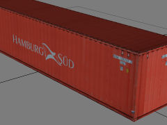 40ft x 8ft-6in Hamburg sud container