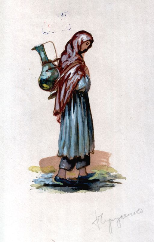 Горянка с кувшином чечня. Горянка с кувшином чечня. Горянка с кувшином. Девушка у родника с кувшином. Кавказская горянка.