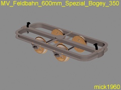 MV Feldbahn 600mm Spezial Bogey 350