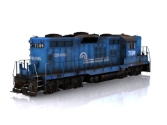 CR GP9 (blue) Loco Skins