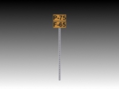 CS P/F Permanent Speed Restriction 75/65