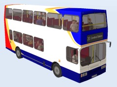 Bus AlexRH Stagecoach 2000 drivable