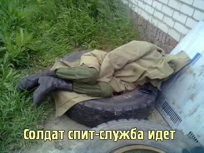 Смешные картинки солдат спит служба идет
