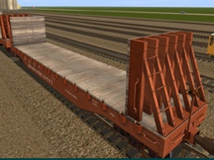 Bulkhead Flatcar SP DES