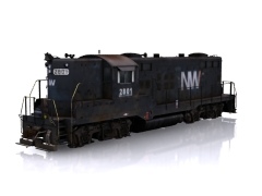 NW GP9 black Loco Skins