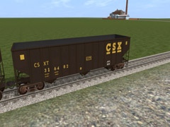 H43 3Bay Hopper CSX 2#