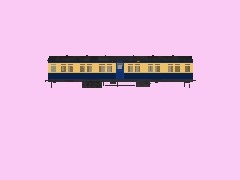 NSWGR R Set BR 2nd Class Car - Blue and Buff livery (The Caves Express) (TS12 SP1 HF4)