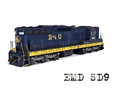 B&O SD9 with dynamic brake