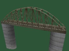 Steel Railroad Bridge 1T
