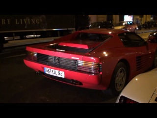 Supercar spotting in Paris: Testarossa, Scuderia, Camaro SS, SLS AMG