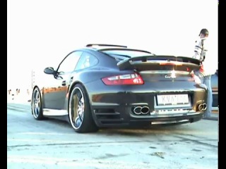 Porsche 997 Techart Turbo Vs. Mercedes E 55 AMG Drag Race