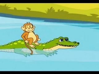 Panchatantra Tales in Hindi - Bandar Aur Magarmach - Animated Story for Kids | Moral Story (Kahani)