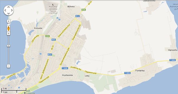 Одесса поселок котовского карта