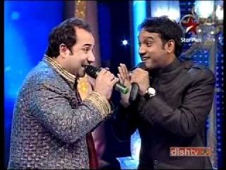 Rahat Fateh Ali Khan & Master Saleem jugalbandi-Chhote Ustaad 2010 Star Plus