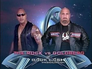WWE Backlash 2003 - The Rock vs Goldberg