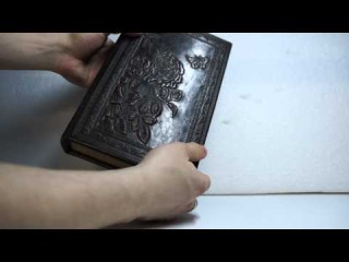Деревянная шкатулка книга из кожи - A24Mag.ru