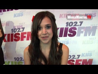 Megan Nicole sends a special message to her fans at 102.7 KIIS FM's Wango Tango 2013