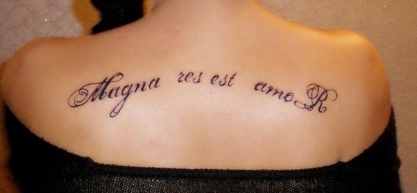 Magna res est amor тату Magna res est amor тату
