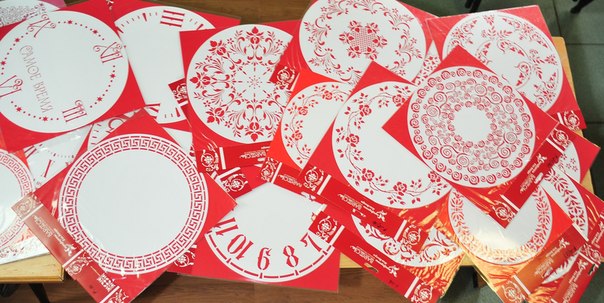 Трафареты Для Часов Декупаж