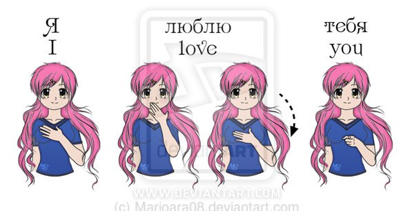 Язык жестов я люблю тебя