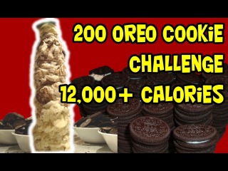 200 Oreo Tower Challenge (12,000+Cals)