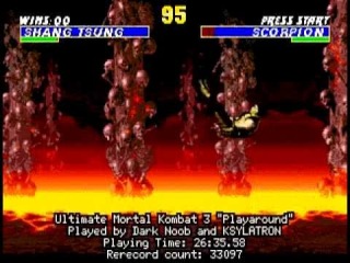 TAS Ultimate Mortal Kombat 3 GEN in 26:35 by Dark Noob & KSYLATRON
