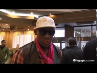 Dennis Rodman arrives with basketball team in North Korea