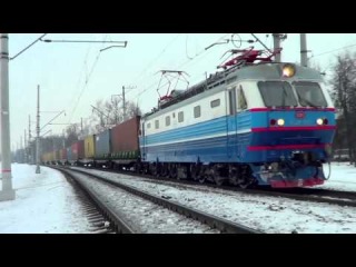ЧС2к-891 с контейнерным поездом