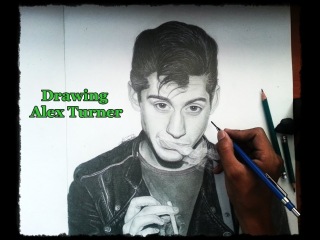 Drawing Alex Turner (From Arctic Monkeys) By Brandon HV