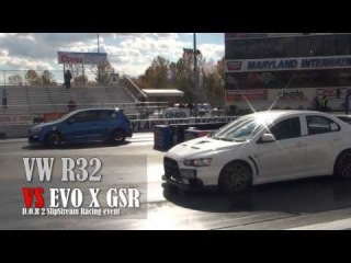 VW Golf R Vs EVO X GSR