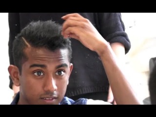 Asian sensation X-factor men's short hair style - how to style and straighten black hair By Vilain