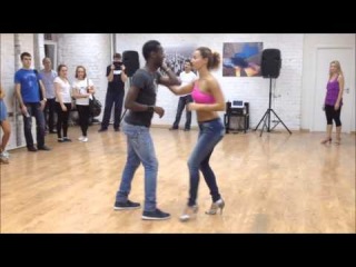 Sasha Lomakina & Djuni D. Bachata lesson (Mambo GROUP)