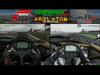 Forza MotorSport 5 Vs Project Cars - Ariel Atom @ Silverstone Comparison Graphics