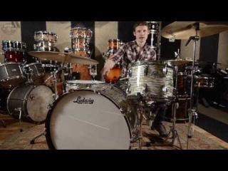 Ludwig Classic Maple 14/18/26 3pc Kit Blue/Olive Oyster
