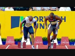 Asafa Powell and Maurice Green Slow Motion Start