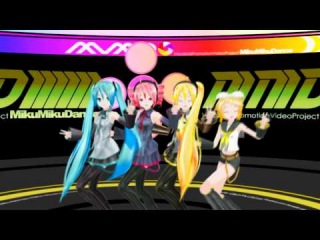 【MMD】H@ppy Together!!! - Miku, Teto, Neru and Rin