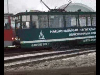 Набережные Челны. Трамваи не поделили пути.