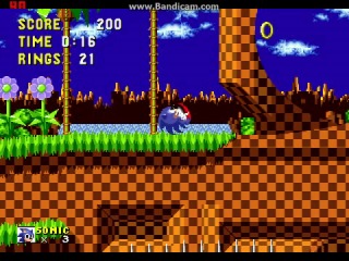 Sonic the Hedgehog (SMD) level 1 speed run by liZ@Rd