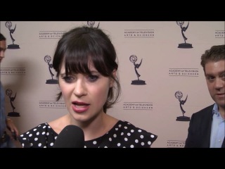 (HD) Zooey Deschanel (New Girl) on first Emmy nom : 2012 Primetime Emmy Nominees Performers Reception #2 - 20 Августа, 2012