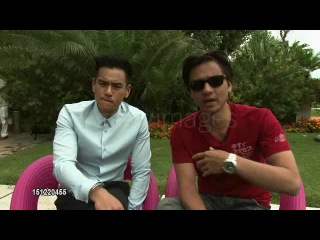 Eddie Peng and Stephen Fung on East and West collaborating at Tai Chi O Interviews.9/1/2012 in Venice, Italy(4)