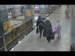 Падение метеорита в Челябинске. Ж.Д. вокзал камеры видеонаблюдения 15.02.2013
