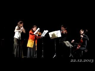 Фрагмент Квартета для флейты, скрипки, альта и виолончели Ре мажор В. А. Моцарта (live in Perm 22.12.2013)