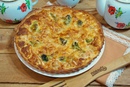 Киш с лососем и брокколи