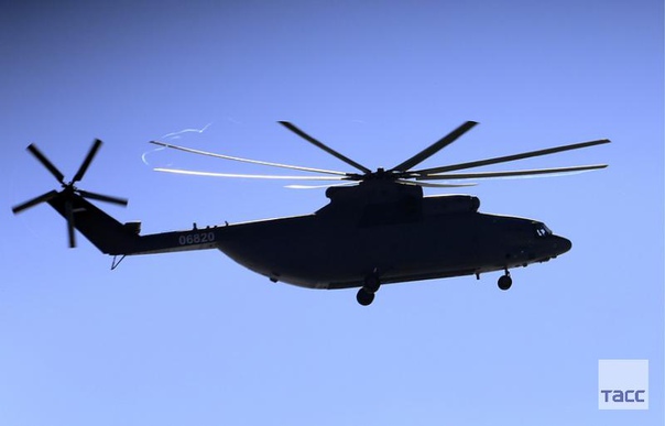Ми-26, оборудованный бортовым комплексом обороны 